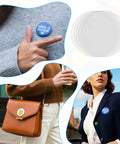 200 Pieces Clear Badge Film Circles For Button Makers And Crafts, Waterproof PVC Mylars Protective Films, 70mm Badges Shield, Easy Replacement For Arts And DIY Projects, clear 70mm badge films for pin buttons