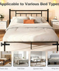 Rock Solid Heavy Duty Headboard Brackets For Adjustable Bed Bases Extra Thick Carbon Steel mounts on various bed sizes.