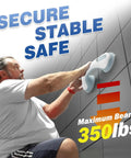 Man demonstrating Heavy Duty Grab Bars 12 Inch 2 Pack ADA Compliant Shower Safety Handrails For Seniors And Elderly Suction Cup Grips