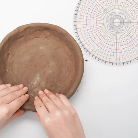 Slick Circle Ruler And Pottery Layout Template For Dead-On Marking On Rotary Disc Trimmers Built For Clay Sculpting And Ceramic Making That Delivers Flawless Rounds Without The Drama