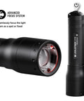 P7R Signature Aluminum Beast Flashlight With 1000 Lumens Beam 210 Meter Range IPX4 Water Resistant Non UV LED Smart Light Modes