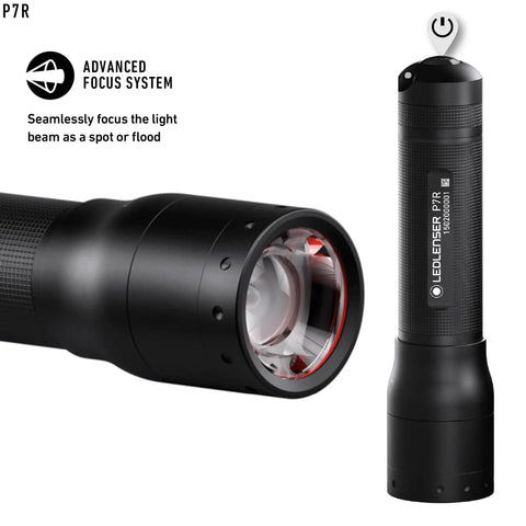 P7R Signature Aluminum Beast Flashlight With 1000 Lumens Beam 210 Meter Range IPX4 Water Resistant Non UV LED Smart Light Modes