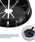 Check These 10 Pack Black Cable Grommets For Your Desk. Petalshaped Design Makes Wiring A Breeze With Secure Grip Locking Tabs To Save The Day And Keep Cords Safe From Damage While Styling Out Your Setup. black nylon grommet in desk hole