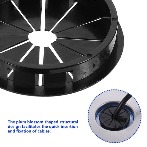 Check These 10 Pack Black Cable Grommets For Your Desk. Petalshaped Design Makes Wiring A Breeze With Secure Grip Locking Tabs To Save The Day And Keep Cords Safe From Damage While Styling Out Your Setup. black nylon grommet in desk hole