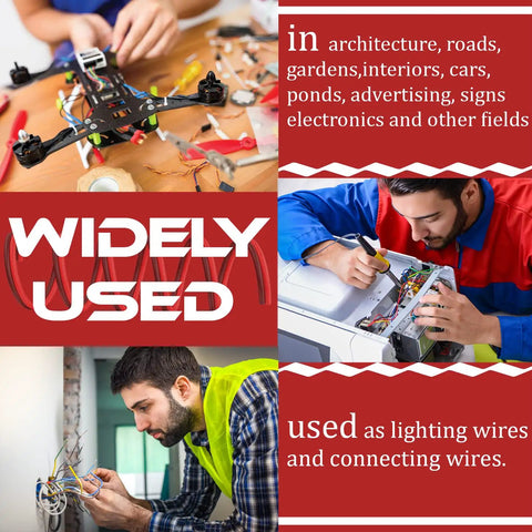 Beefy 100 Ft 12 Gauge Wire 2 Conductor Red And Black Electrical Cable used in various engineering and construction applications.
