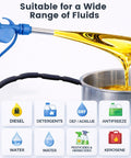 Heavy Duty Electric Drum Pump For DEF And Diesel, Plug And Play Dual Power With 120V AC 12V DC, suitable for various fluids including diesel and water.