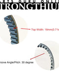 669-18-30 CVT Drive Belt for GY6 49cc 50cc 139QMB short case scooters with groove angle 30 degrees and 18mm width