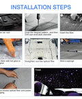 Installation steps for Starlight Headliner Kit Twinkle RGBW Fiber Optic Star Ceiling Lights For Home And Car Decoration