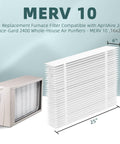 2 Pack 401 Replacement Filter For AprilAire 2400 And Space Gard 2400 Whole House Air Purifiers MERV10 Furnace Filter 16X25X6
