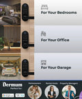 Fingerprint Smart Lock With Keypad And App Control Keyless Entry Biometric Deadbolt For Bedroom, Office, Garage Doors Black