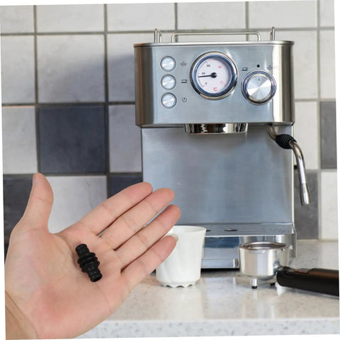 Person holding Rubber Insulation Cover For Espresso Machine Steam Wand Anti Scald Sleeve, Easy Install Replacement For Espresso Makers
