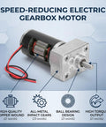 12V DC Gear Motor With 8mm Shaft 200RPM Reversible Geared Motor High Torque And Low Noise for electric application display