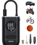 Cordless Tire Inflator With 150 PSI Auto Shut Off Pressure Gauge And LED Light Portable Air Pump For Cars Motorcycles Bicycles And Balls