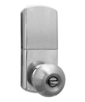 Titan Keyless Entry Door Lock With Backlit Electronic Keypad, deadbolt style smart door knob handle, satin nickel finish