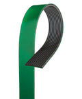 Close-up of a Ribbed Serpentine Belt Ten Rib Drive EPDM Accessory Strap Power Transmission Component Fleetrunner Micro V.