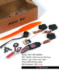 Micro Brushless Motor Combo 2S 7.4V 4000KV With Esc And Carbon Prop Saver For Indoor Rc Airplane Flying And Nano Receiver components laid out for easy setup