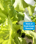 Dope Space Saving Indoor Hydroponic Tower Garden with lettuce visible, made of food-grade materials for growing herbs and veggies.