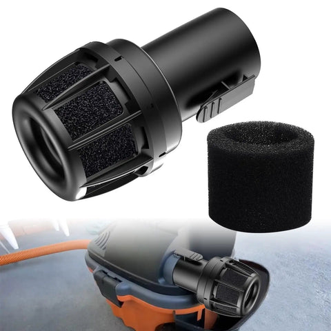 Two Point Five Inch Muffler Diffuser Vacuum Attachment For Wet Dry Vacs With Replacement Sponge Easy Install Diffuser Nozzle Compatible With Craftsman Shop Vacuums Reduces Noise And Boosts Dirt Sucking Power