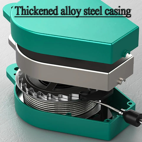 Beefed Up Heavy Duty Self Retracting Lifeline Fall Protection For Working At Height with alloy steel casing