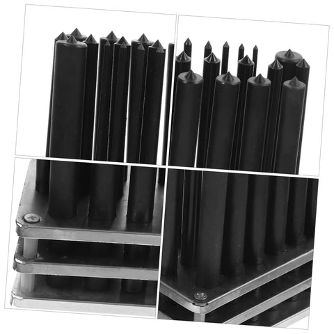 Premium Cylindrical Punch Set With Base Non Slip Positioning For Mechanical Repair And Maintenance Durable Steel Construction