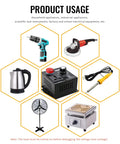 AC Motor Variable Speed Controller for DIY Projects shown with various appliances for testing and industrial use.