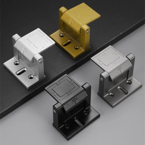 Heavy Duty Door Catch Secures Barns And Garages Easy Install Aluminum Lock For Privacy Bathroom Windows Home Safety Upgrade That Slays, four colors displayed.