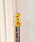 Mini Giraffe Door Hinge Heads Set Of 3 Magnetic Door Decor Toppers For Metal Surfaces Quirky Cottage Style Cute Animal Ornaments