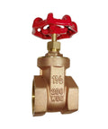Brass Gate Valve One And A Half Inch NPT Female Thread Globe Style Flow Control For Water Gas And Fuel Lines