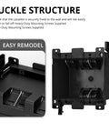 PVC 2 Gang Old Work Box Deep 25 Cu In Electrical Box with buckle structure for secure mounting, shown from top angle.