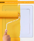 12 By 12 Inch Plumbing Access Panel For Drywall Heavy Duty Reinforced Plastic Hinged Wall And Ceiling Access Door being painted