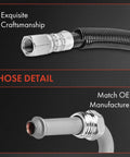 Close-up of power steering hose detail for Dodge Ram 1500 1998 to 2002 and Ram 2500/3500 1997 to 2002 with brake booster.