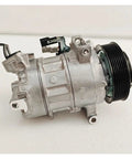 AC Compressor For Nissan Qashqai J11 Espace V Grand Scenic Kadjar AC Cooling Pump Replace 926001604r 926004Be0a 926004Ca0a side view with pulley