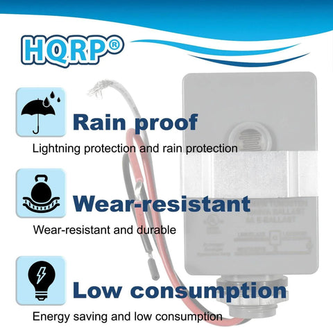 4 Pack Photocell Thermal Type Light Sensor Stem Mount Dusk To Dawn Hardwired Switch for Outdoor Lighting features rain proof, wear-resistant, low consumption.