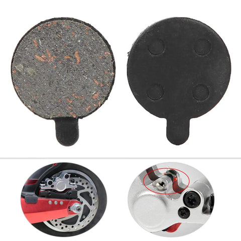 4 Pairs Semi Metal Brake Pads For 10 Inch Electric Scooter With Quiet Mute Braking, Strong Wet And Dry Stopping Power