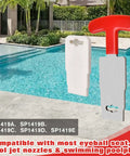 Premium Pool Plug Removal Tool Set With Red Handle Eyeball Wrench near pool