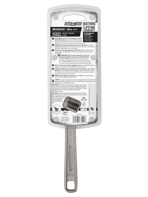 Six Inches Extra Slim Jaw Adjustable Wrench Engineered For Tight Shuts With Snag Free Clearance And Laser Engraved Scales Pro Shop Heavy Duty Tool Built To Handle Tricky Tasks Like A Champ