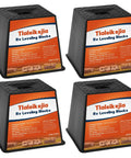 Stackable Rv Leveling Blocks Set Of 4 6000 Lbs Badass Load Rating Polypropylene camper jack wedges in black.