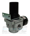 Heavy Duty In-Line Air Pressure Regulator For Air Compressors, Adjustable 7 PSI To 215 PSI, with wall bracket