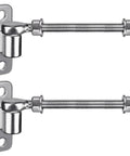 Hecka Sturdy 10 Inch J Bolt Gate Hinges Wall Mount Two Pack, heavy duty stainless steel for outdoor gates.