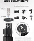 Lightweight Carbon Fiber Tripod Extension Pole Compatible With Dji And Zhiyun Gimbals 3 Section Extender showing interchangeable screws.