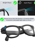 LED Light Blocking Stickers For Meta Glasses Gen 1 And 2 Wayfarer Skyler Headliner And Oakley HSTN Oval Restickable Light Covers illustration