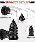 Top Shelf 60 Piece Tire Repair Screws Kit two sizes tough as nails car plugs, black rubber design for secure puncture fixes.