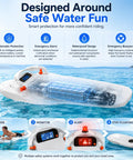Safety features of the Dope Electric Hydrofoil Surfboard For Adults Dual Speed Motorized Jetboard with focus on water fun.