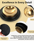 Heavy Duty Piano Caster Cups Set For Upright And Grand Pianos, Metal Rubber Wheel Pads With Non Slip Felt Bottom, Anti Scratch Floor Protectors For Hardwood Floors