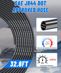 Premium 5/32 Inch Air Line Tubing Kit Including 32.8 Feet Of Sae Nylon Hose and compression resistant details.