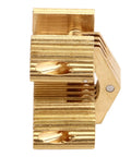 180 Degree Hidden Hinges For Cabinet Doors And Gift Boxes, copper concealed hinges with laminated link shown closed