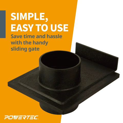 Two And A Half Inch Blast Gate For Dust Collection System With Two And A Half Inch Hose And Port Compatibility Durable Fittings
