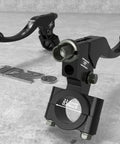 Seven Eighths Inch 22 Millimeter Clutch And Brake Lever Perch Replacement For Honda XR50 CRF Dirt Bike, black finish