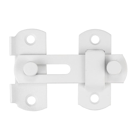 4 Pack Matte White Stainless Steel Barn Door Latches 2.75 Inch By 2.02 Inch Sliding Gate Lock Bi Fold Door Latch