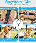 Solid Golf Cart Dog Seat Leash And Adjustable Safety Harness With Tangle-Free Retractable Strap instructions for easy installation on a golf cart.